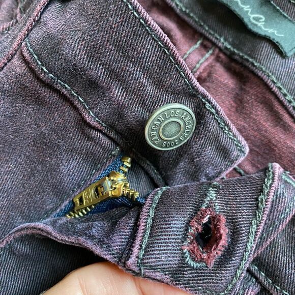 Kancan Jeans Skinny Stretch Purple Women’s Size 26 - Picture 7 of 9